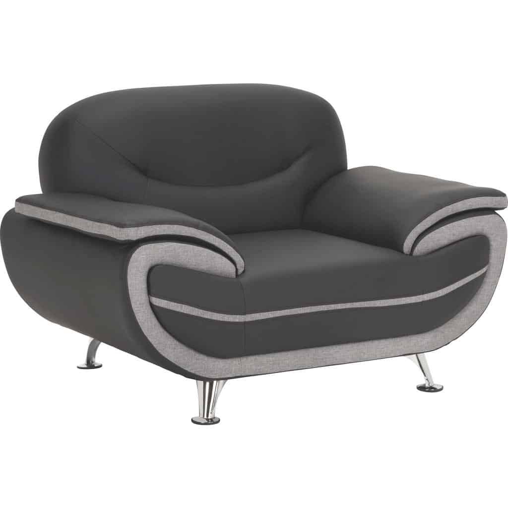 XXXLutz Křeslo Textil Šedá Černá Ti`me