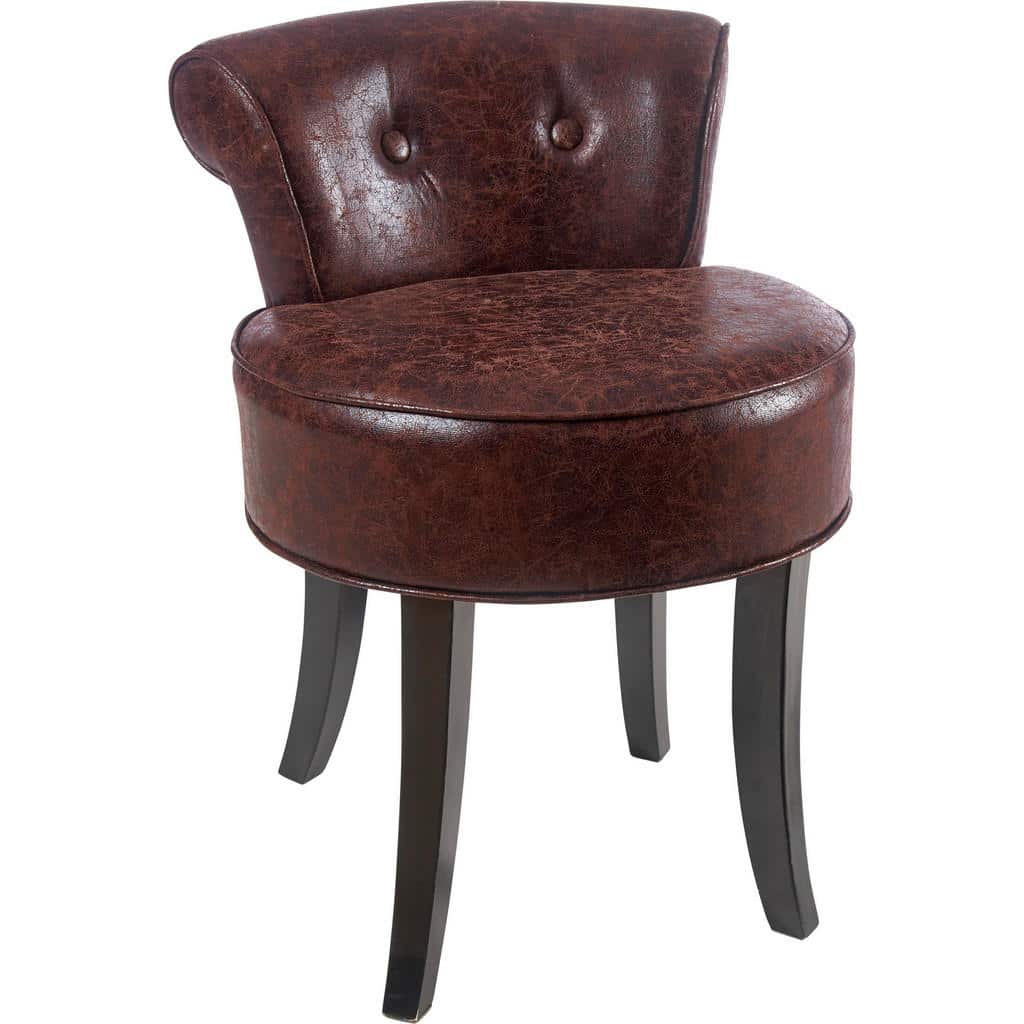 XXXLutz Křeslo Dřevo Textil Tmavě Hnědá Ambia Home