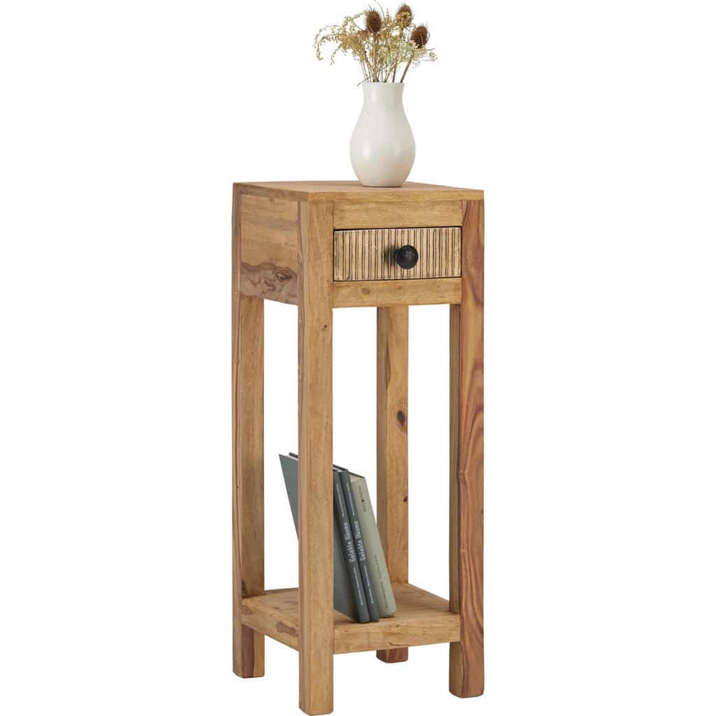 XXXLutz Odkládací Stolek Mangové Dřevo Sheesham Hnědá Landscape