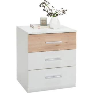 XXXLutz Sada Nočních Stolků Bílá Barvy Buku Ti`me