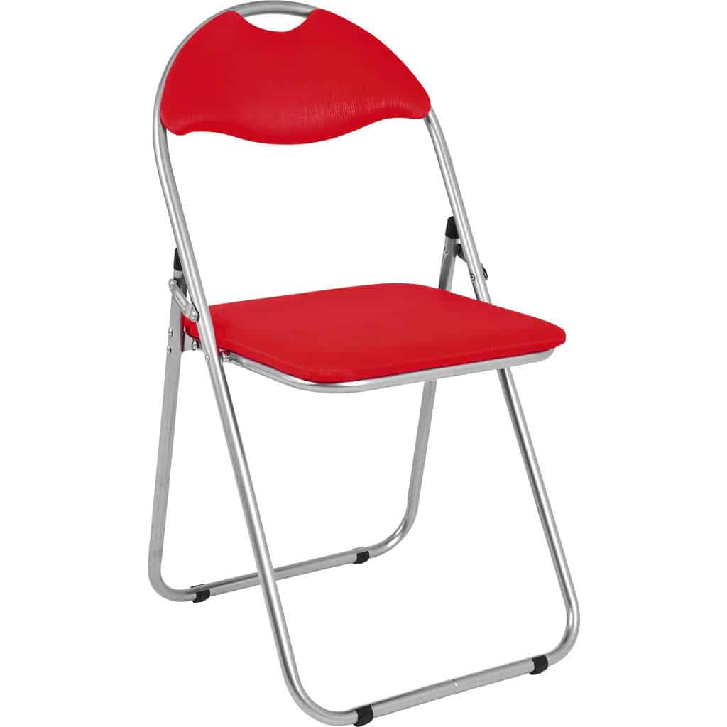 XXXLutz Skládací Židle Červená Barvy Hliníku