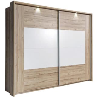 XXXLutz Skříň S Pos. Dveřmi.(Hor.ved.) Dub Bílá Barvy Dubu Ti`me