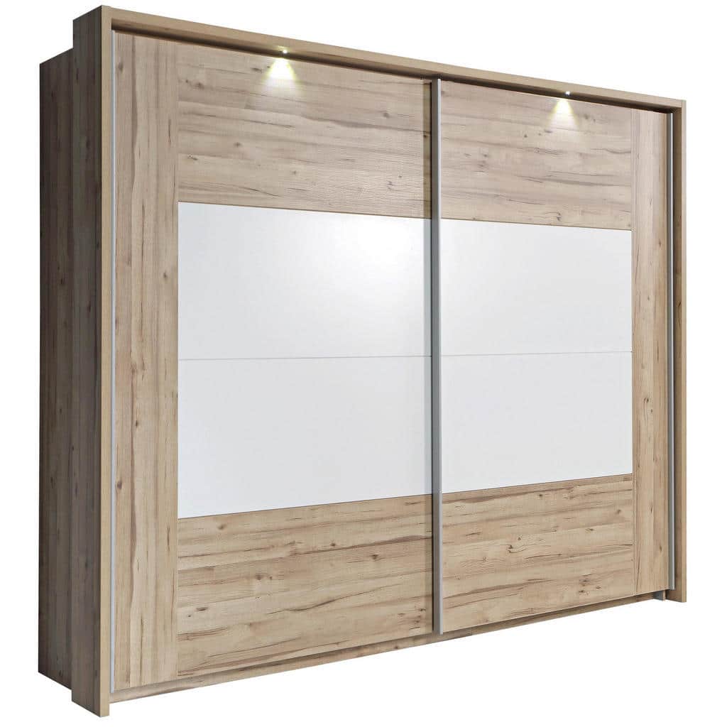 XXXLutz Skříň S Pos. Dveřmi.(Hor.ved.) Dub Bílá Barvy Dubu Ti`me