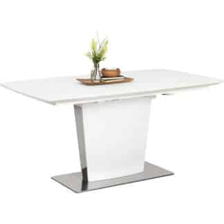 XXXLutz Jídelní Stůl Bílá Barvy Nerez Oceli Novel