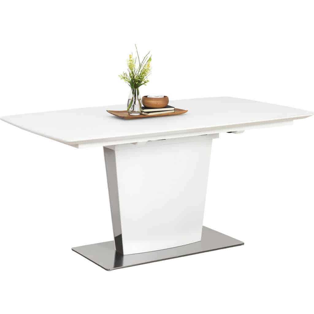 XXXLutz Jídelní Stůl Bílá Barvy Nerez Oceli Novel