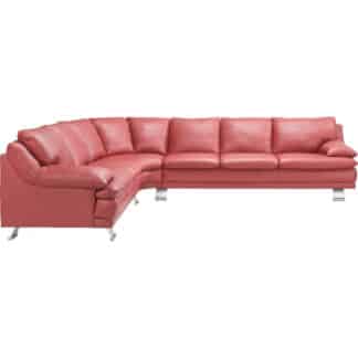 XXXLutz Sedací Souprava Kůže Červená Celina Home