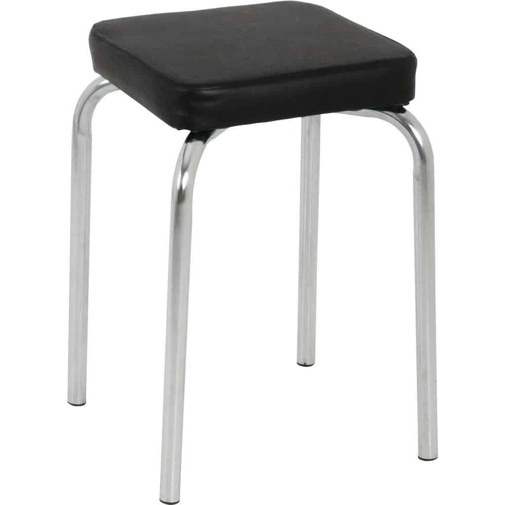 XXXLutz Stolička Stohovatelná Černá Barvy Chromu