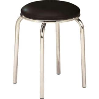 XXXLutz Stolička Stohovatelná Černá Barvy Chromu