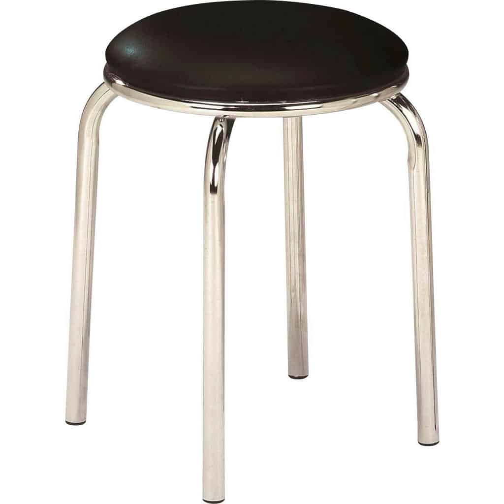 XXXLutz Stolička Stohovatelná Černá Barvy Chromu