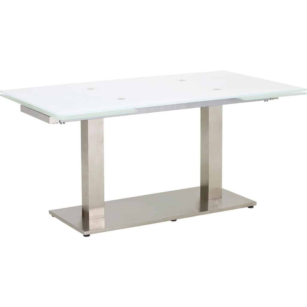 XXXLutz Jídelní Stůl Bílá Barvy Nerez Oceli Dieter Knoll