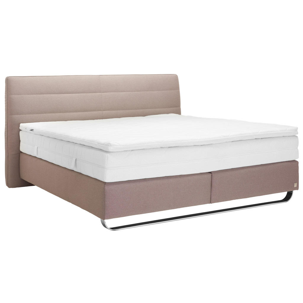 XXXLutz Postel Boxspring 180/200 Cm Textil Světle Hnědá Joop!