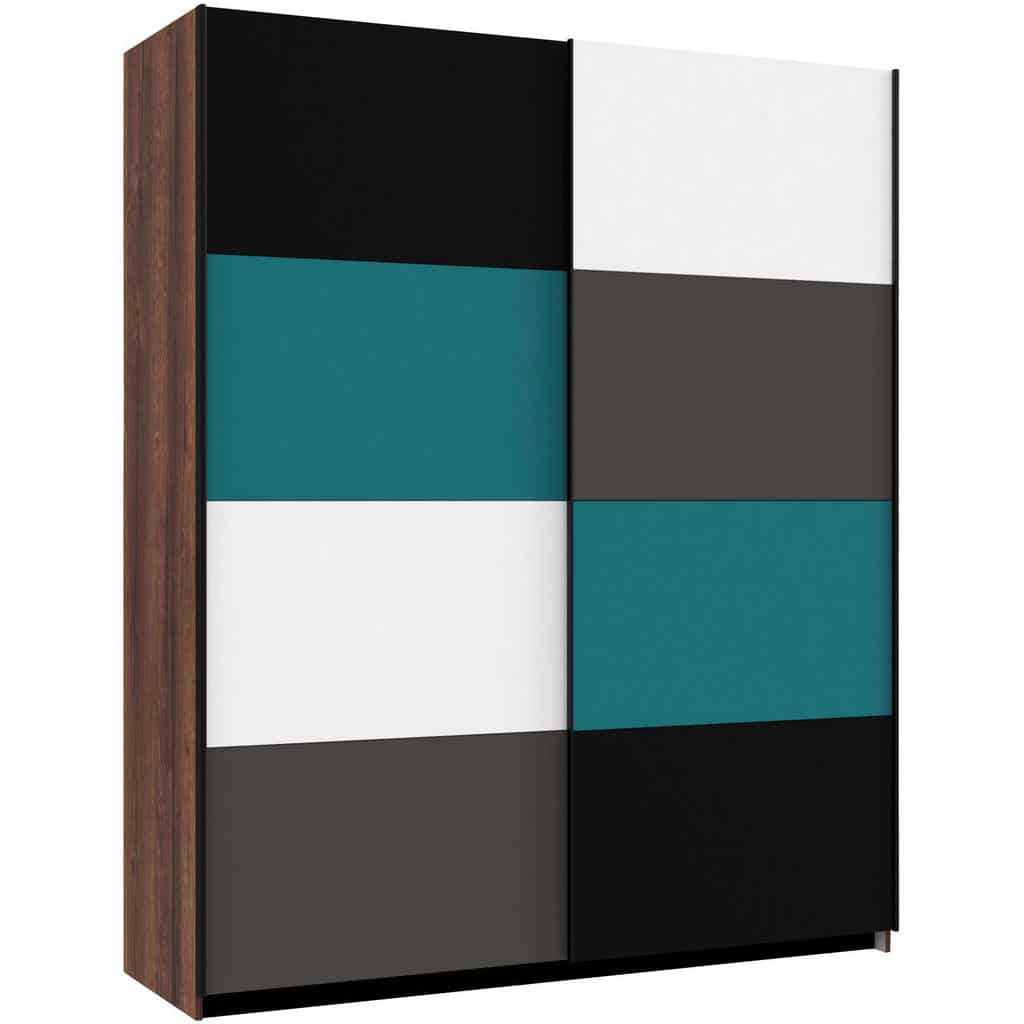 XXXLutz Skříň S Posuvnými Dveřmi Šedá Zelená Černá Bílá Barvy Dubu Carryhome