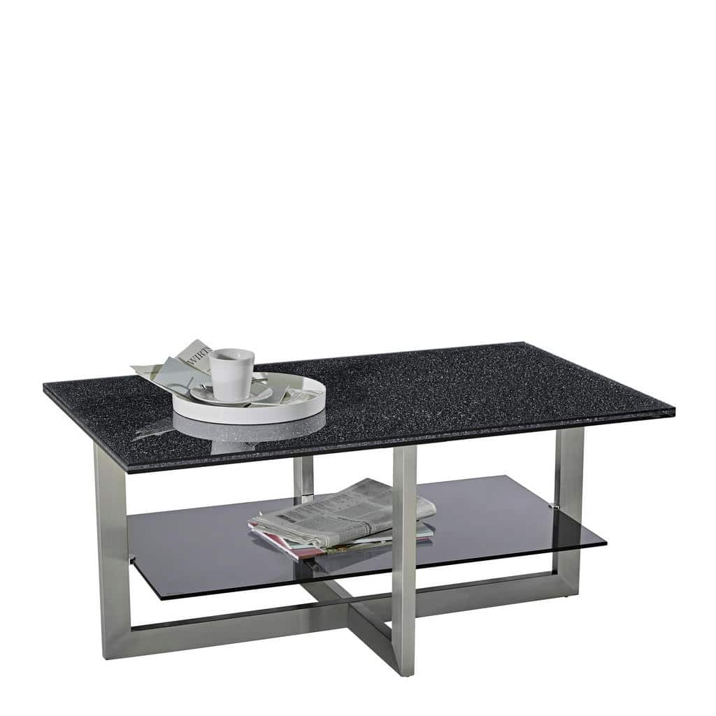 XXXLutz Konferenční Stolek Černá Barvy Hliníku Barvy Nerez Oceli Novel
