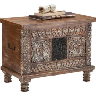 XXXLutz Truhla Akácie Mangové Dřevo Hnědá Bílá Ambia Home