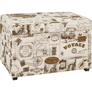 XXXLutz Truhlová Lavice Hnědá Krémová Černá Carryhome