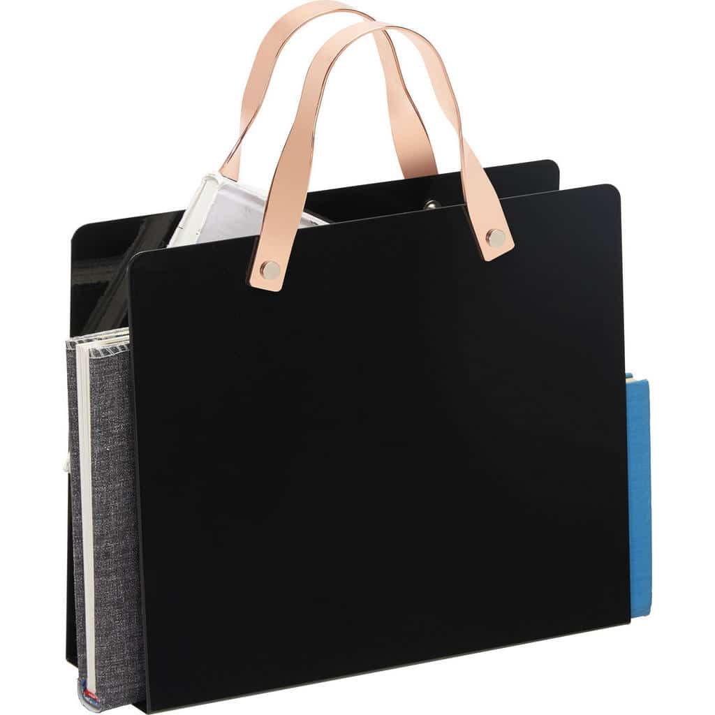 XXXLutz Stojan Na Noviny Černá Barvy Mosazi Xora