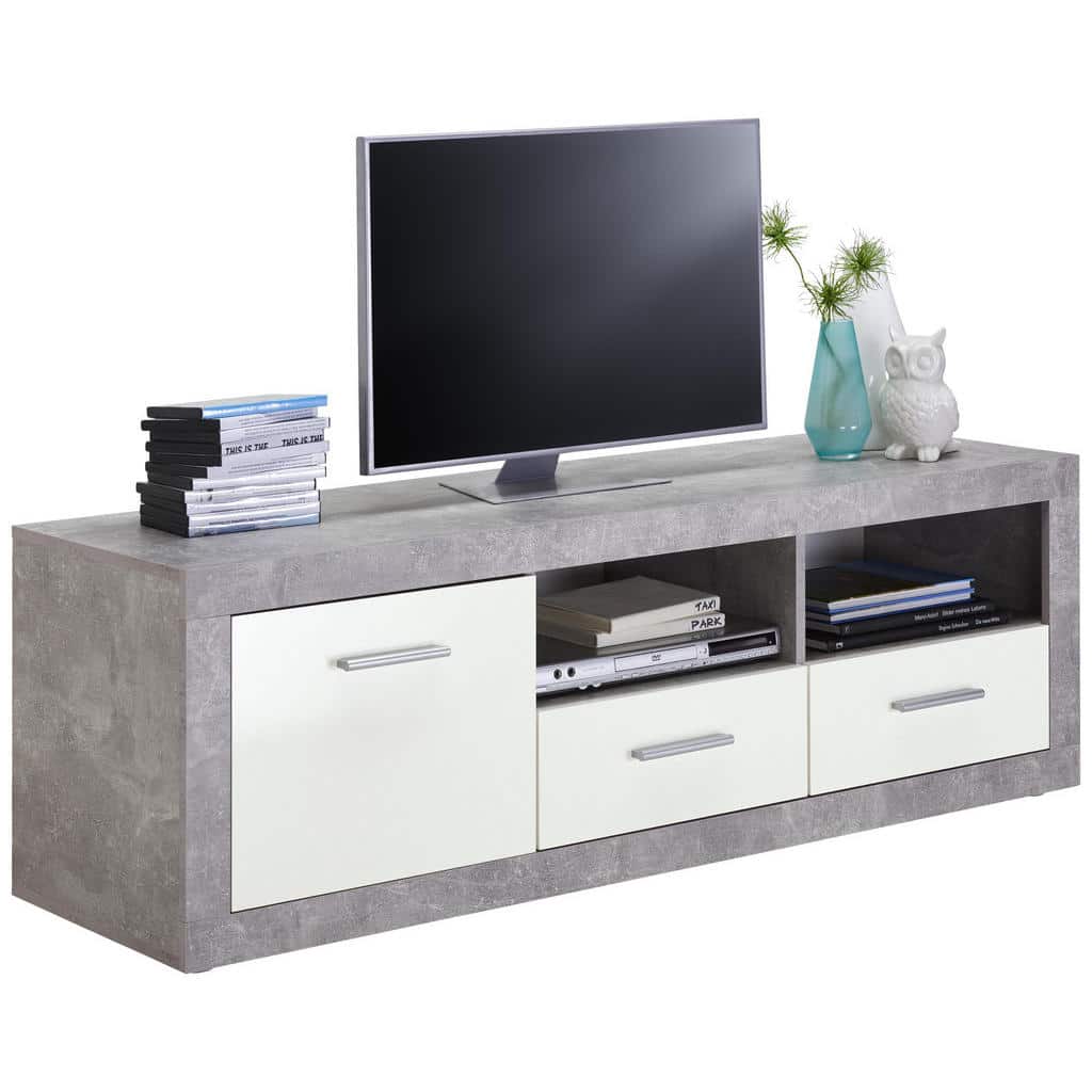 XXXLutz Komoda Lowboard Šedá Bílá Carryhome