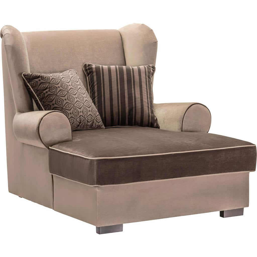 XXXLutz Křeslo Ušák Textil Hnědá Hom`in