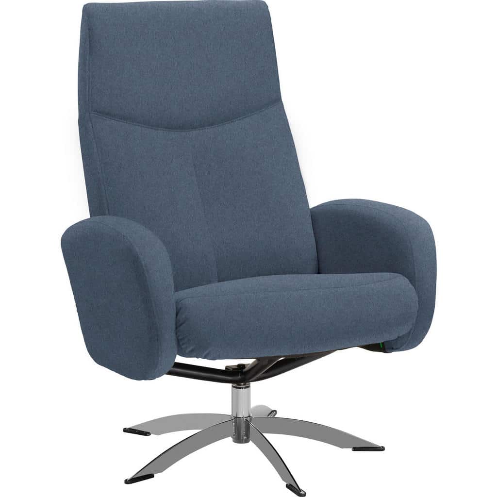 XXXLutz Relaxační Křeslo Textil Modrá Welnova