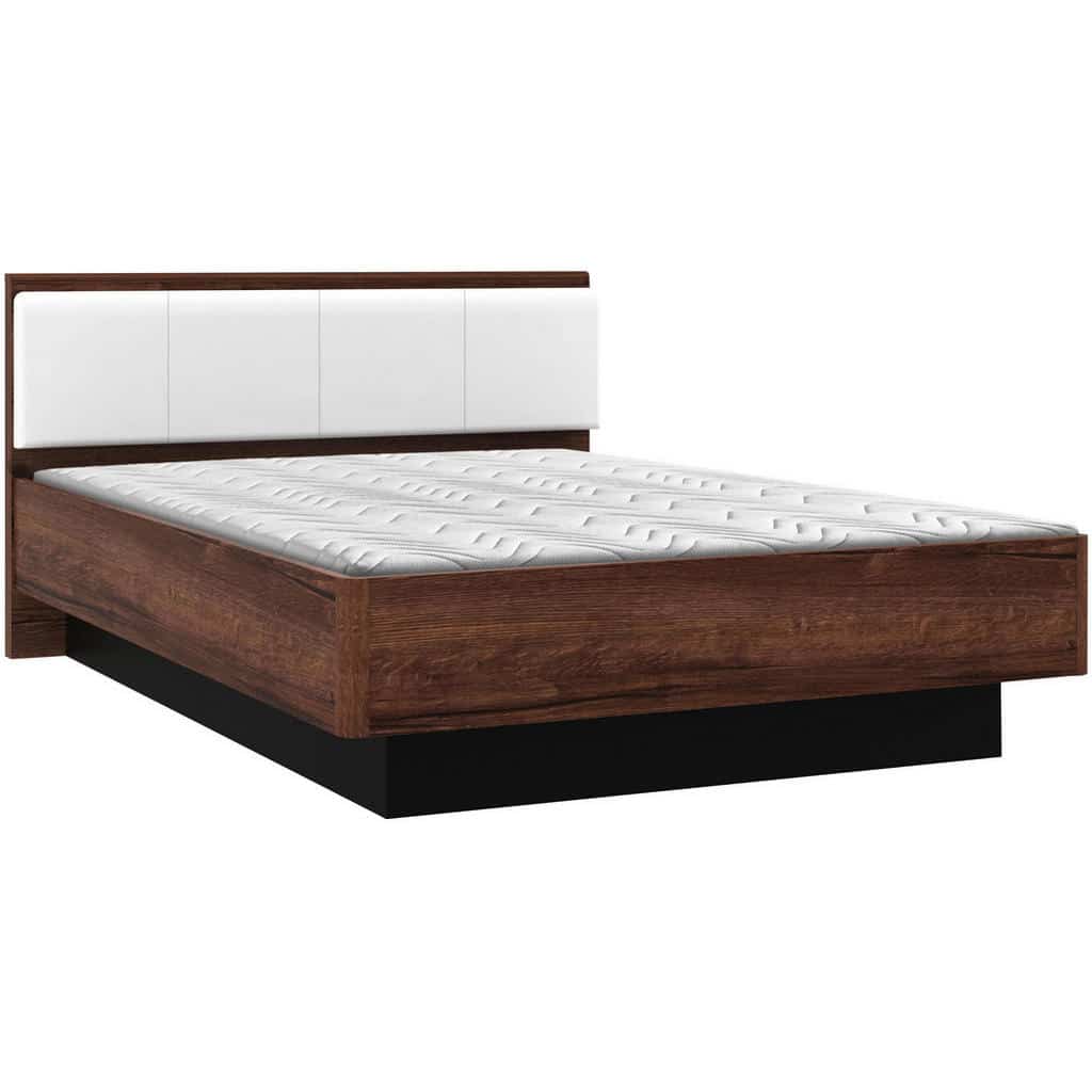 XXXLutz Postel 120/200 Cm Kompozitní Dřevo Černá Bílá Barvy Dubu Carryhome