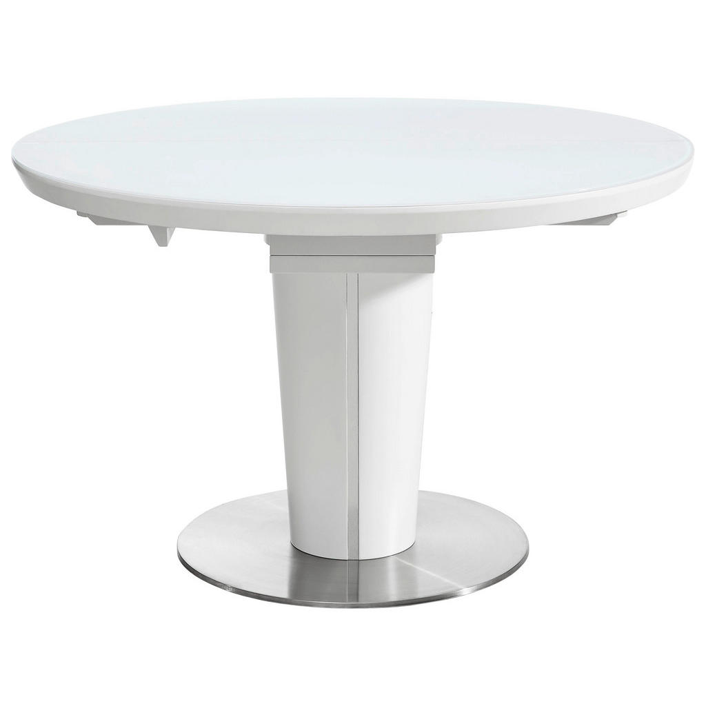 XXXLutz Jídelní Stůl Bílá Barvy Nerez Oceli Novel