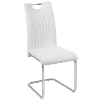 XXXLutz Pohupovací Židle Bílá Barvy Chromu Carryhome