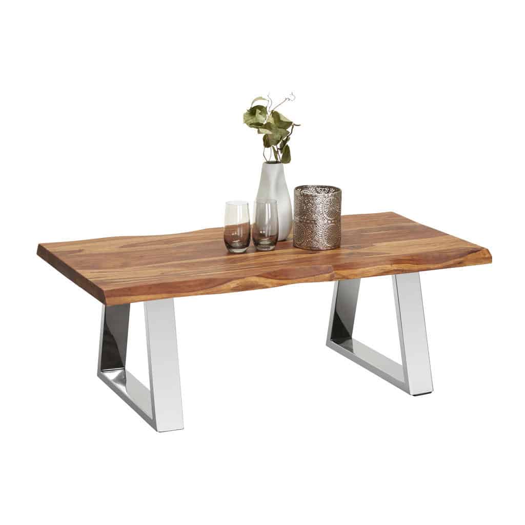 XXXLutz Konferenční Stolek Sheesham Barvy Sheesham Barvy Nerez Oceli Novel