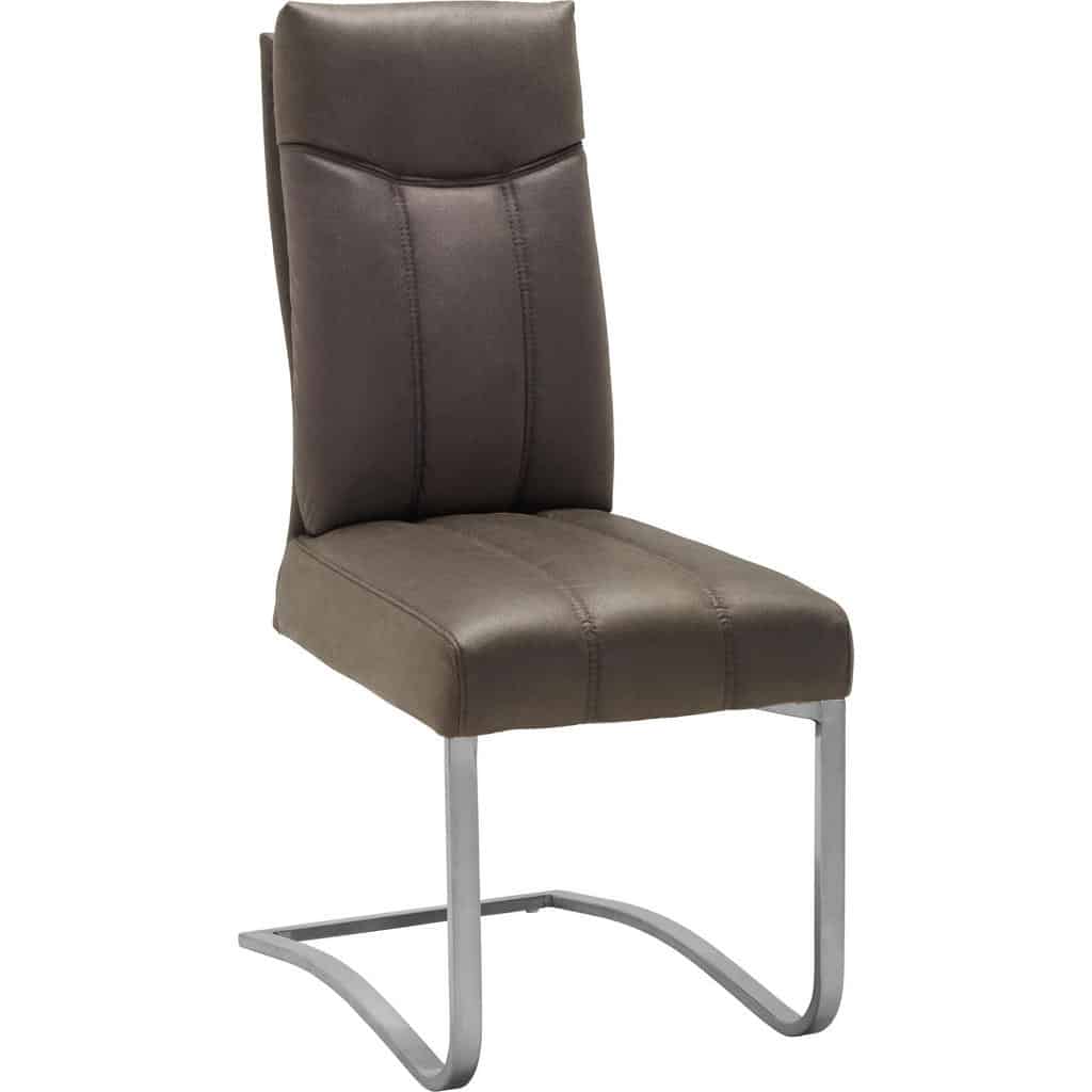 XXXLutz Pohupovací Židle Šedá Barvy Nerez Oceli Novel