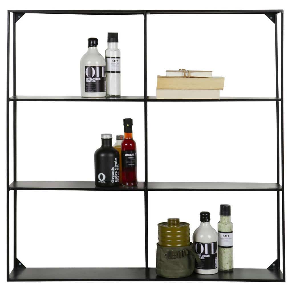 XXXLutz Regál Nástěnný Černá Ambia Home