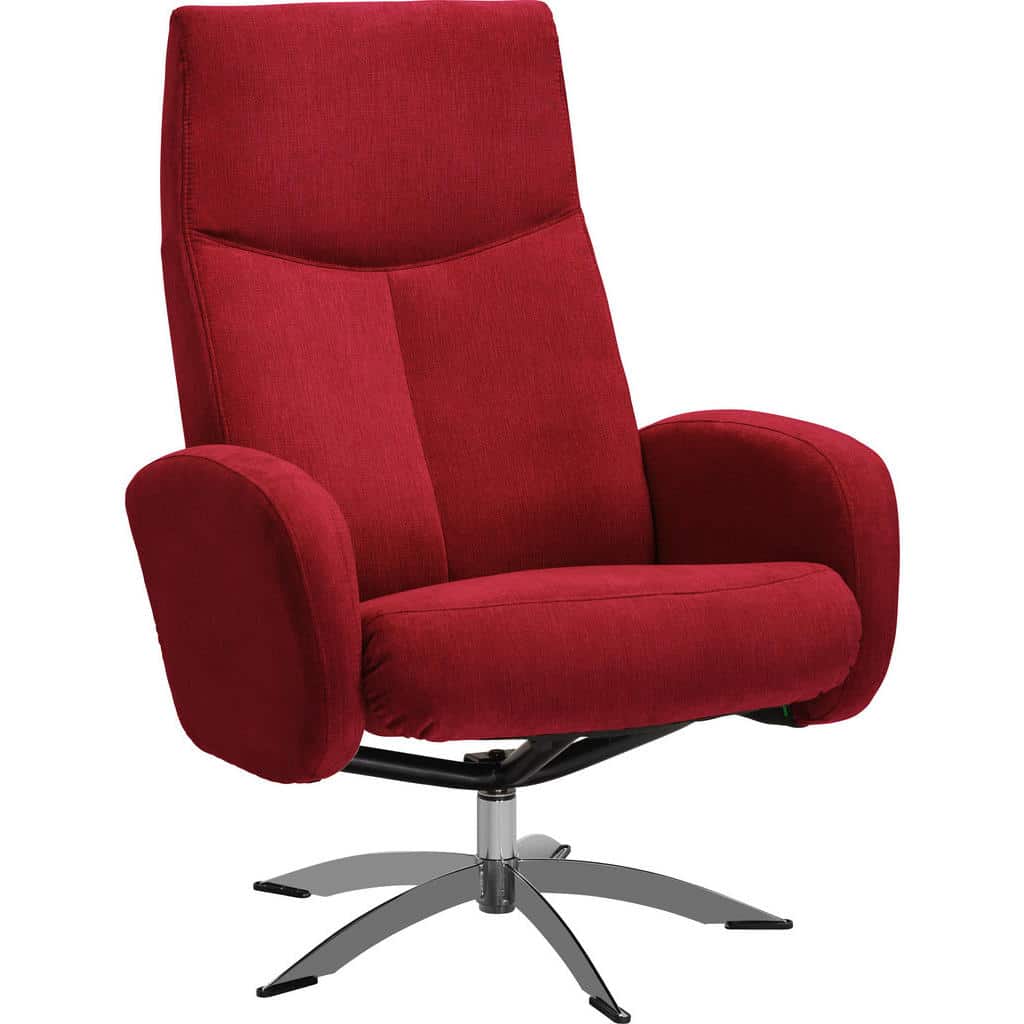 XXXLutz Relaxační Křeslo Textil Červená Welnova