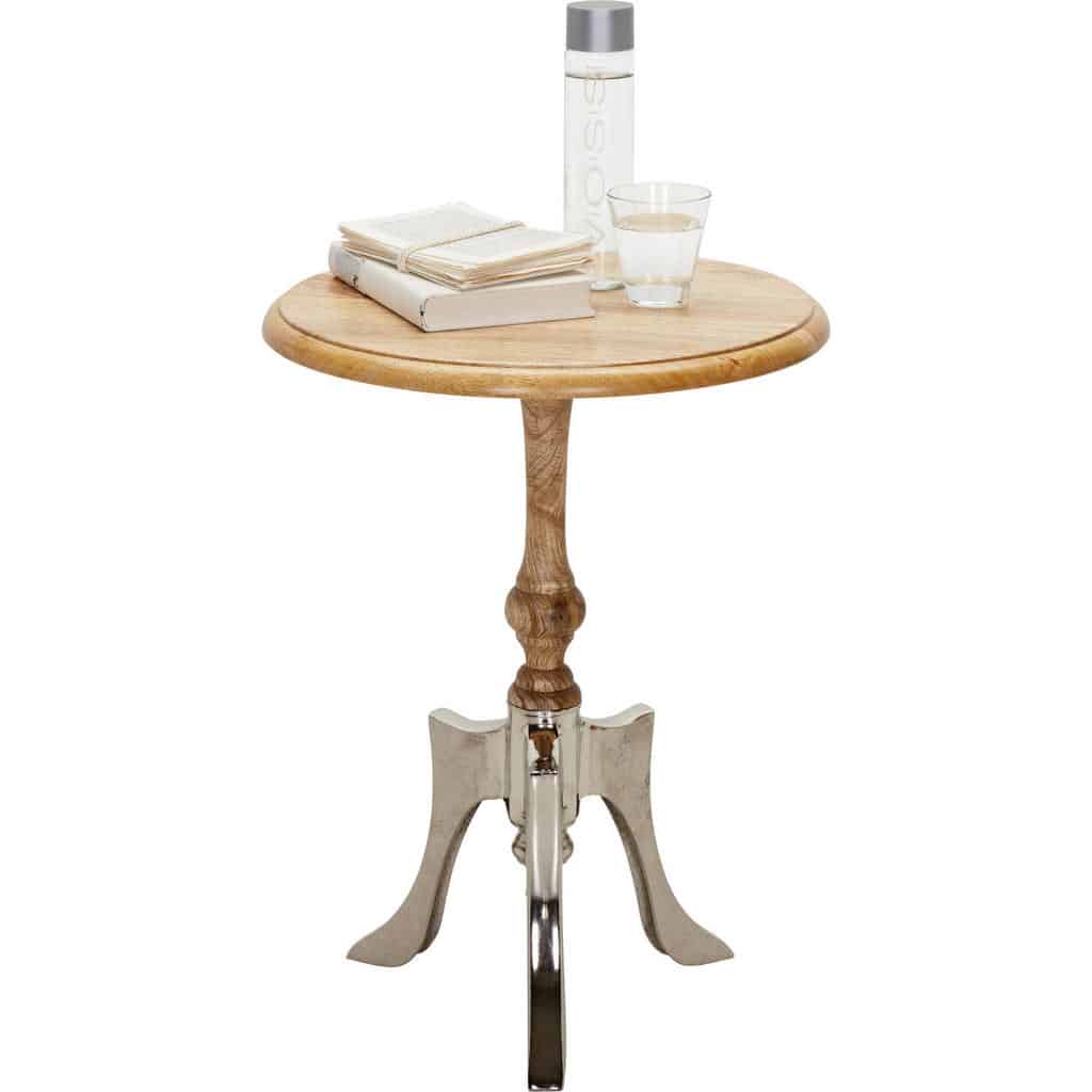 XXXLutz Odkládací Stolek Mangové Dřevo Přírodní Barvy Barvy Niklu Ambia Home