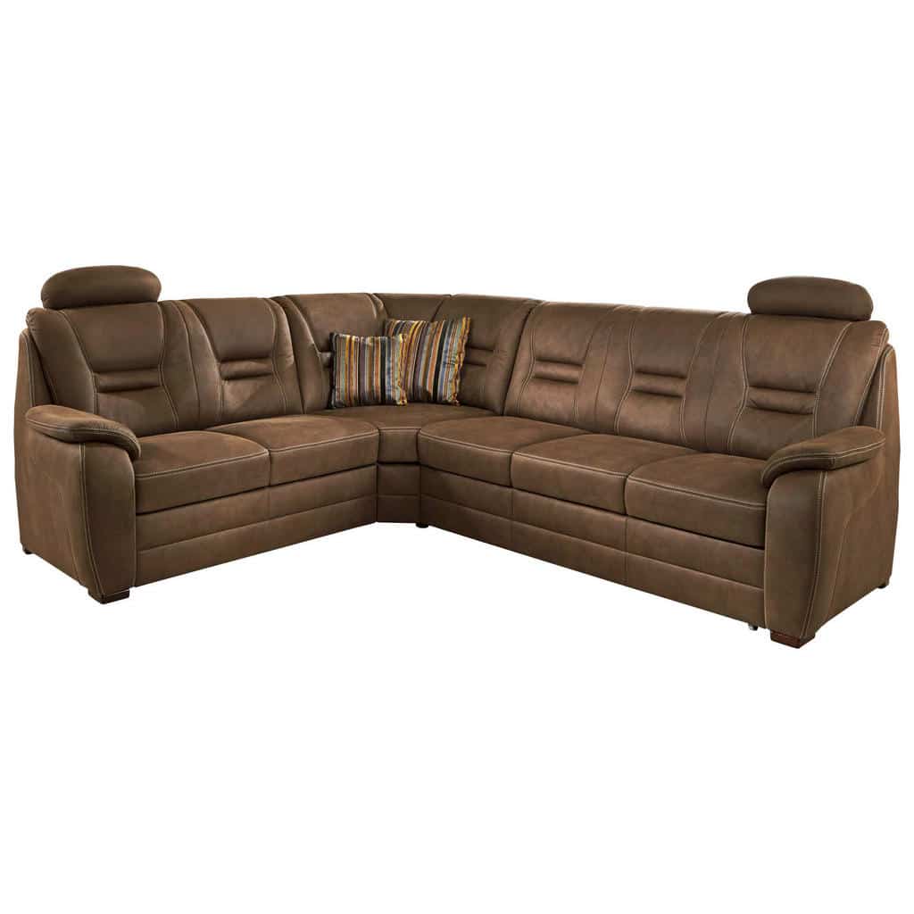 XXXLutz Sedací Souprava Textil Tmavě Hnědá Beldomo Comfort