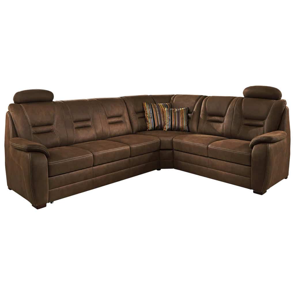 XXXLutz Sedací Souprava Textil Tmavě Hnědá Beldomo Comfort