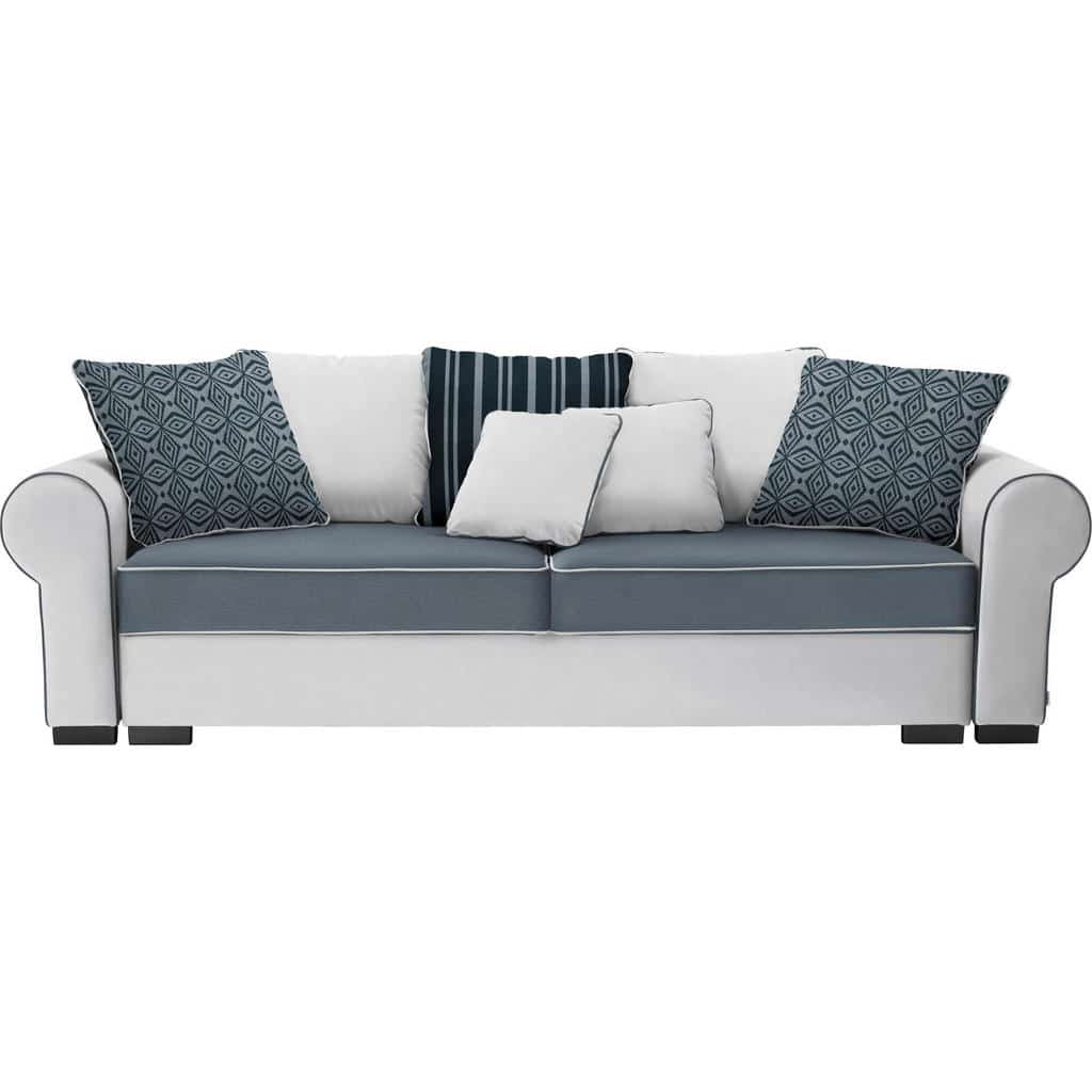 XXXLutz Velká Pohovka Textil Bílá Světle Šedá Hom`in