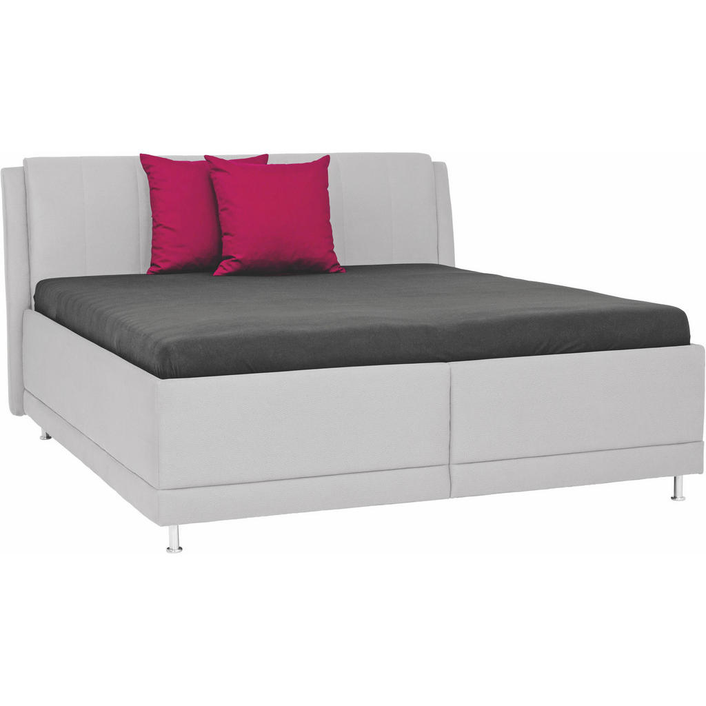 XXXLutz Čalouněná Postel 200/200 Cm Textil Světle Šedá Novel