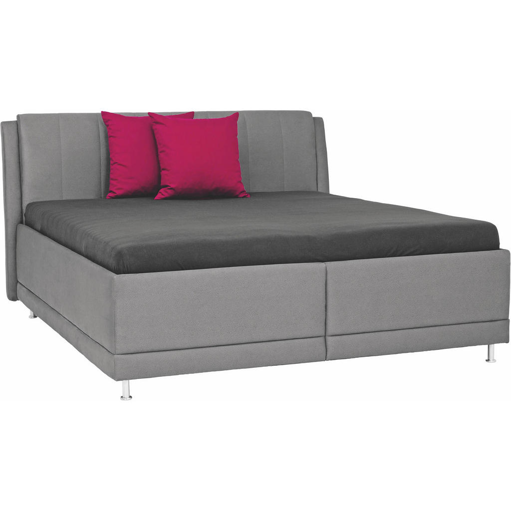 XXXLutz Čalouněná Postel 200/200 Cm Textil Tmavě Šedá Novel