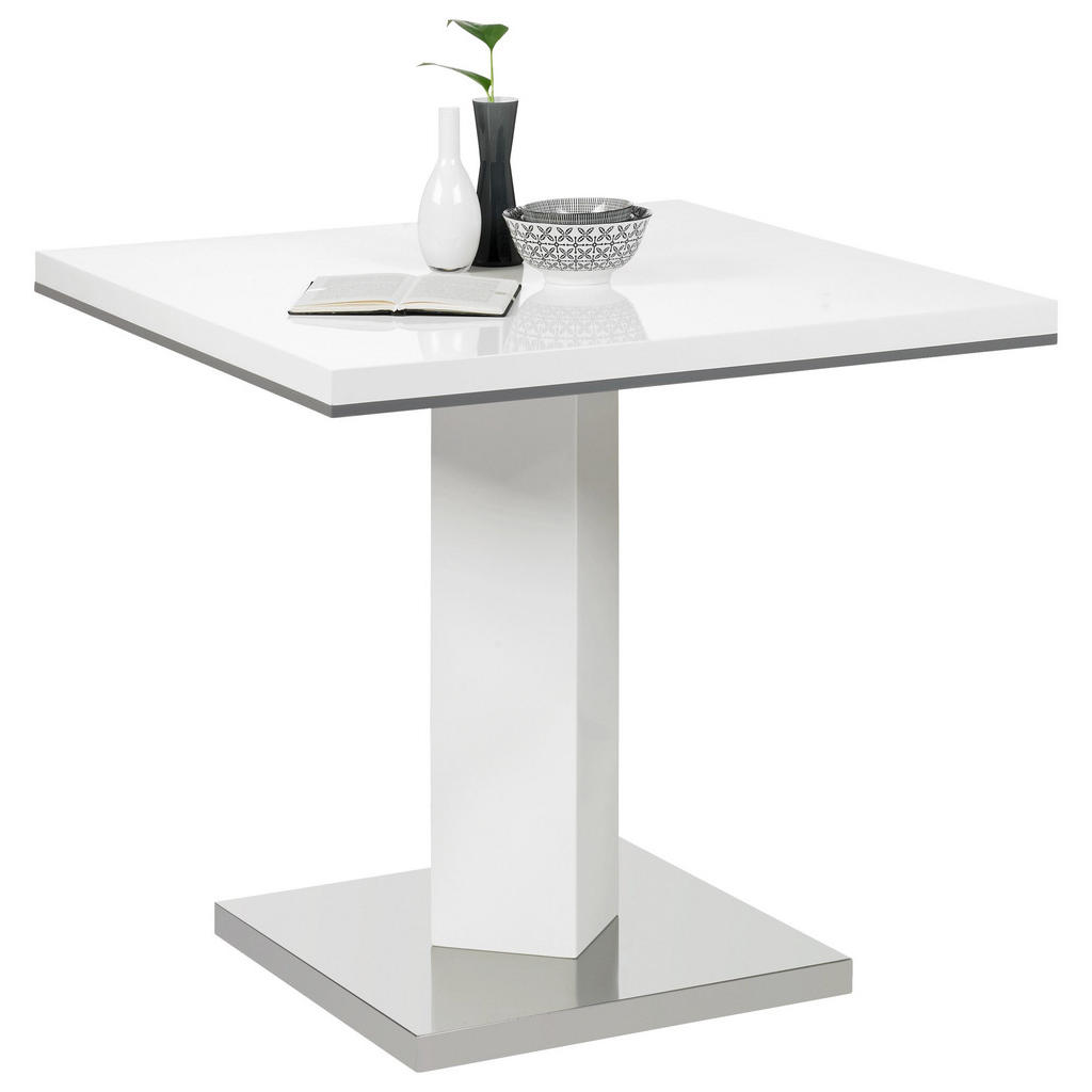 XXXLutz Jídelní Stůl Šedá Bílá Barvy Nerez Oceli Carryhome