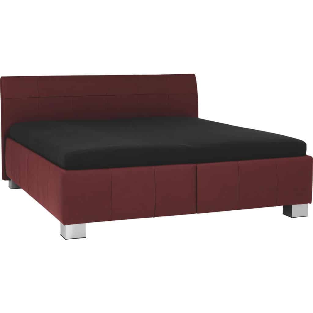 XXXLutz Čalouněná Postel 200/200 Cm Kůže Červená Ada Austria