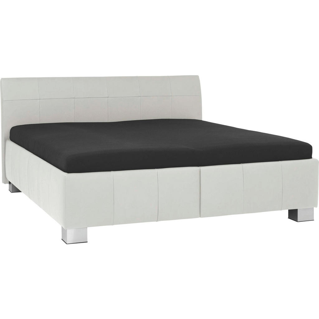 XXXLutz Čalouněná Postel 200/200 Cm Kůže Bílá Ada Austria