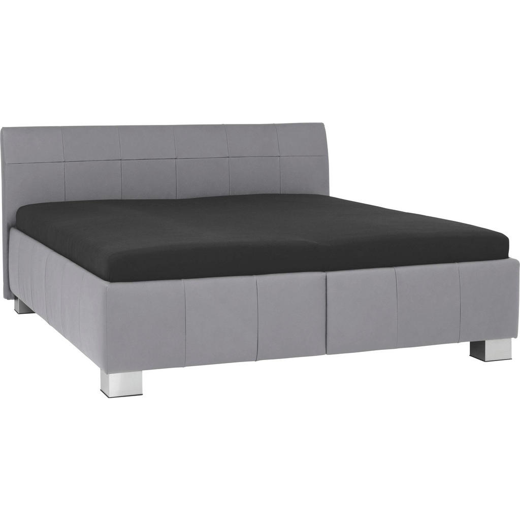 XXXLutz Čalouněná Postel 160/200 Cm Kůže Šedá Ada Austria