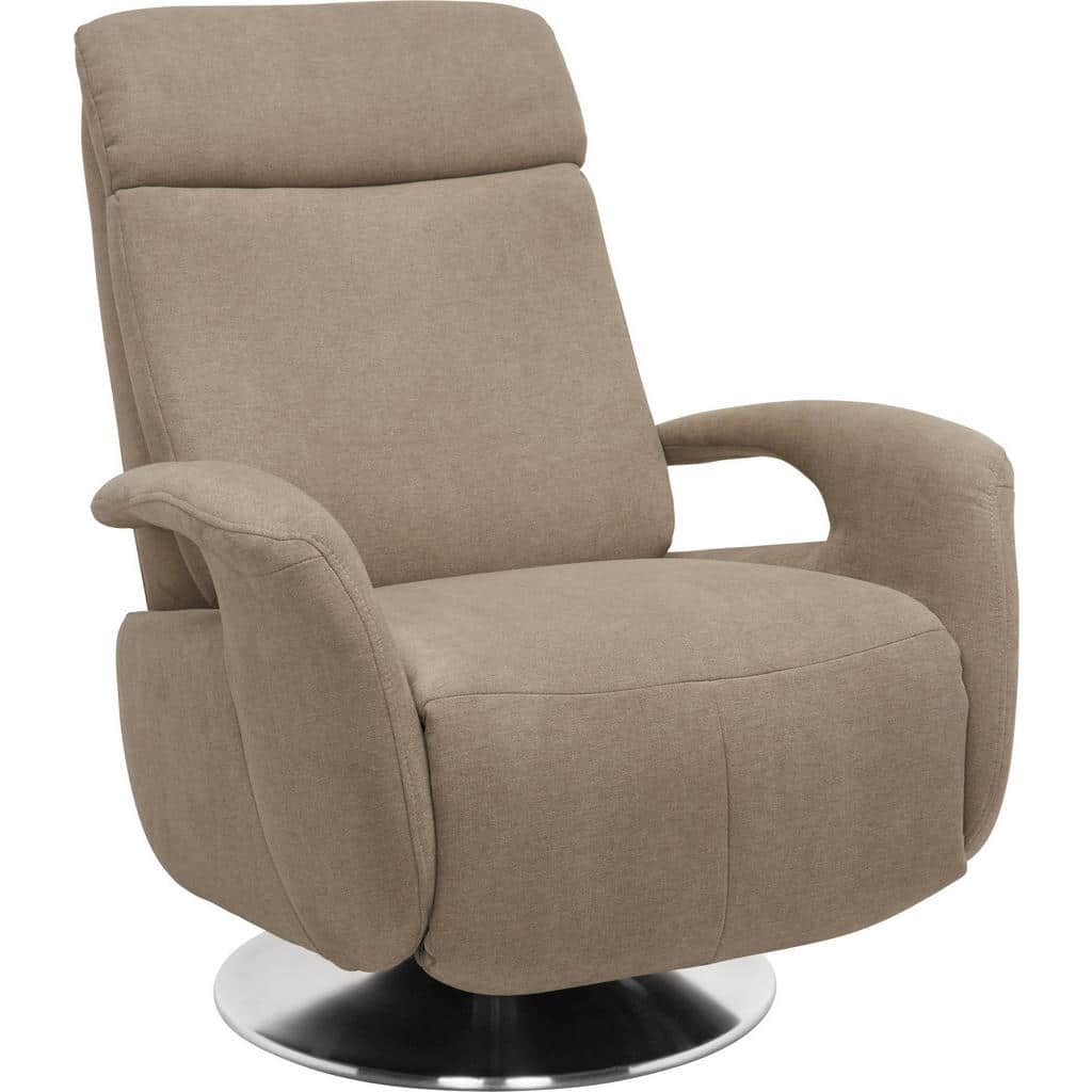 XXXLutz Relaxační Křeslo Textil Šedá Beldomo System