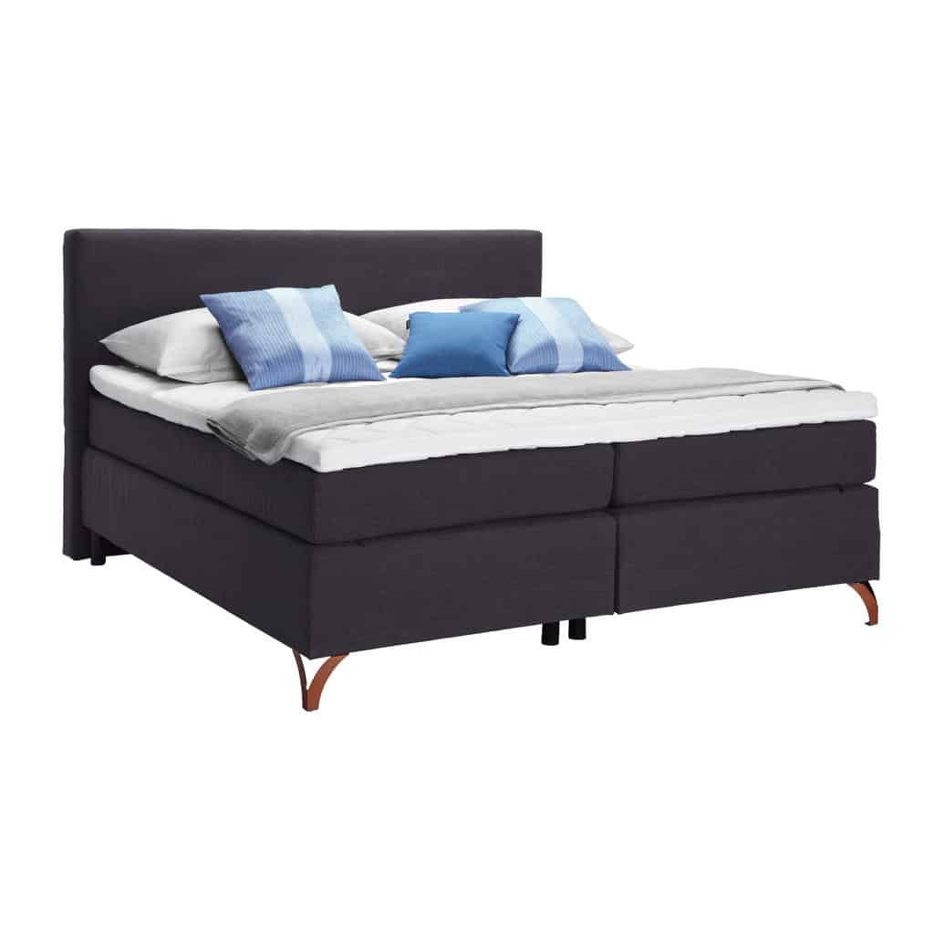 XXXLutz Postel Boxspring 180/200 Cm Textil Antracitová Esposa