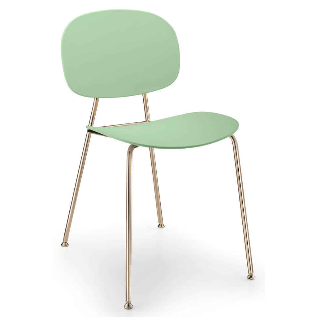 XXXLutz Židle Zelená Světle Zelená Měděné Barvy