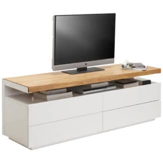 XXXLutz Nízká Komoda Bílá Barvy Dubu Novel