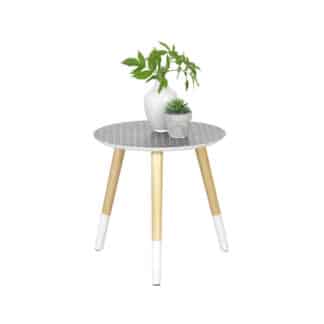 XXXLutz Odkládací Stolek Pinie Přírodní Barvy Černá Bílá Carryhome