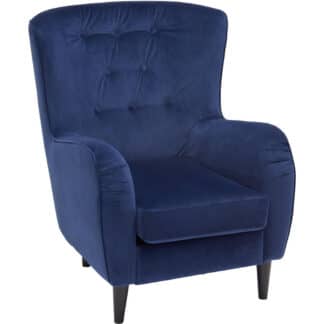 XXXLutz Křeslo Ušák Textil Tmavě Modrá Ambia Home