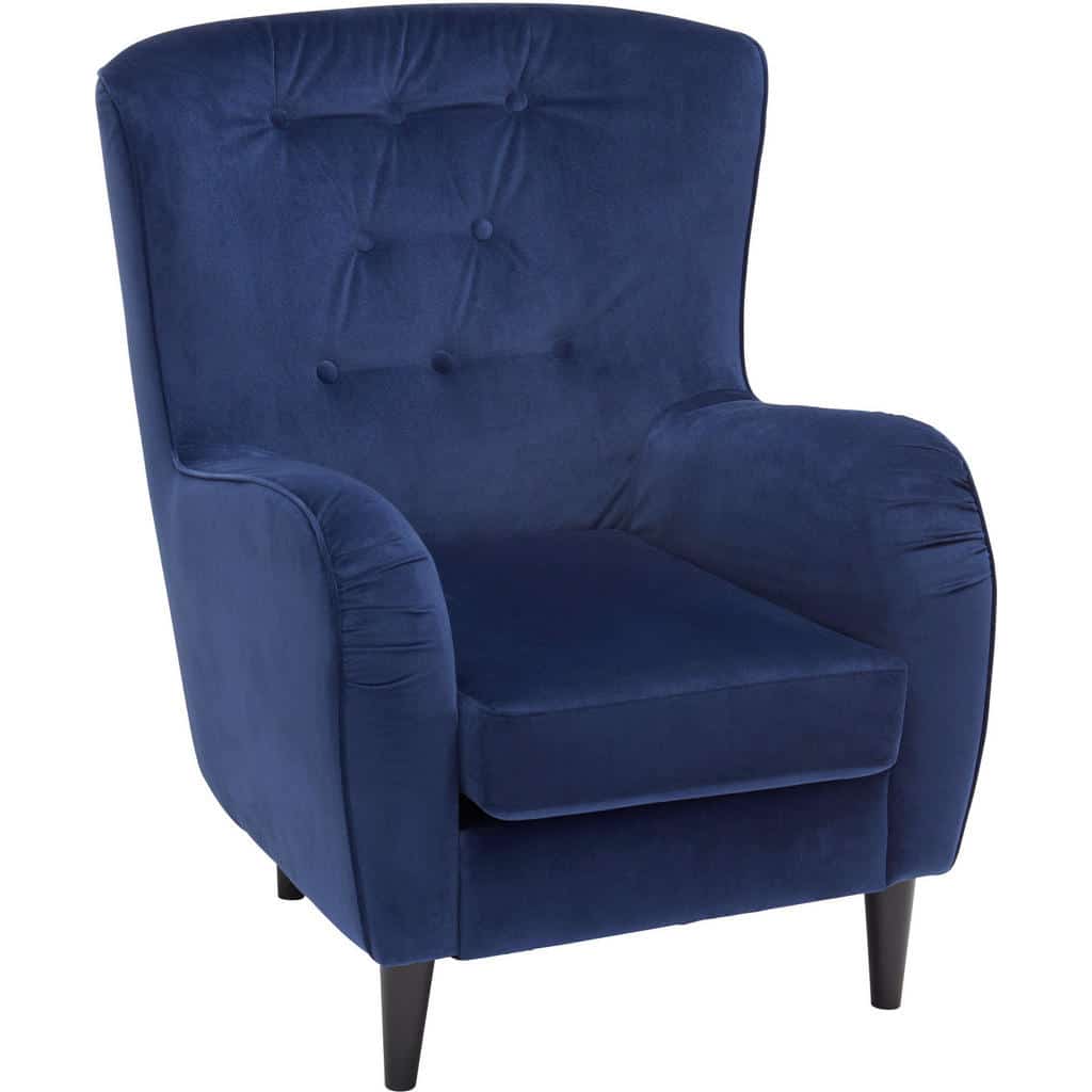 XXXLutz Křeslo Ušák Textil Tmavě Modrá Ambia Home