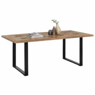 XXXLutz Jídelní Stůl Masivní Mangové Dřevo Přírodní Barvy Černá Ambia Home