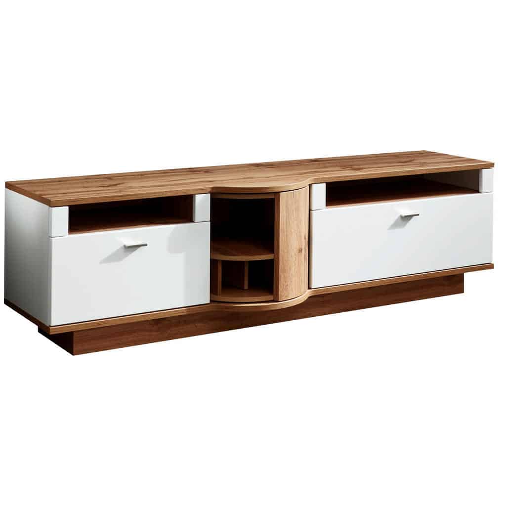 XXXLutz Nízká Komoda Bílá Barvy Dubu Stylife