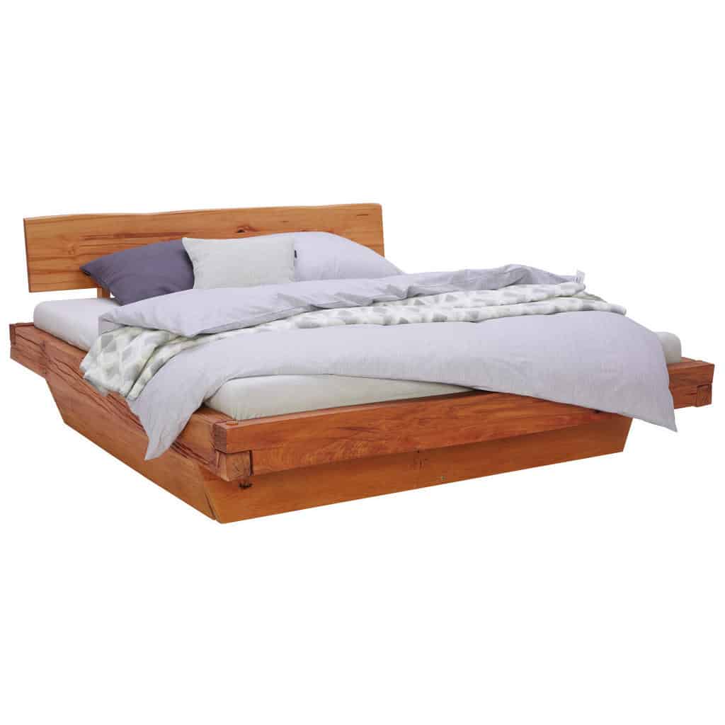 XXXLutz Postel Z Trámů 180/200 Cm Dřevo Barvy Buku Linea Natura